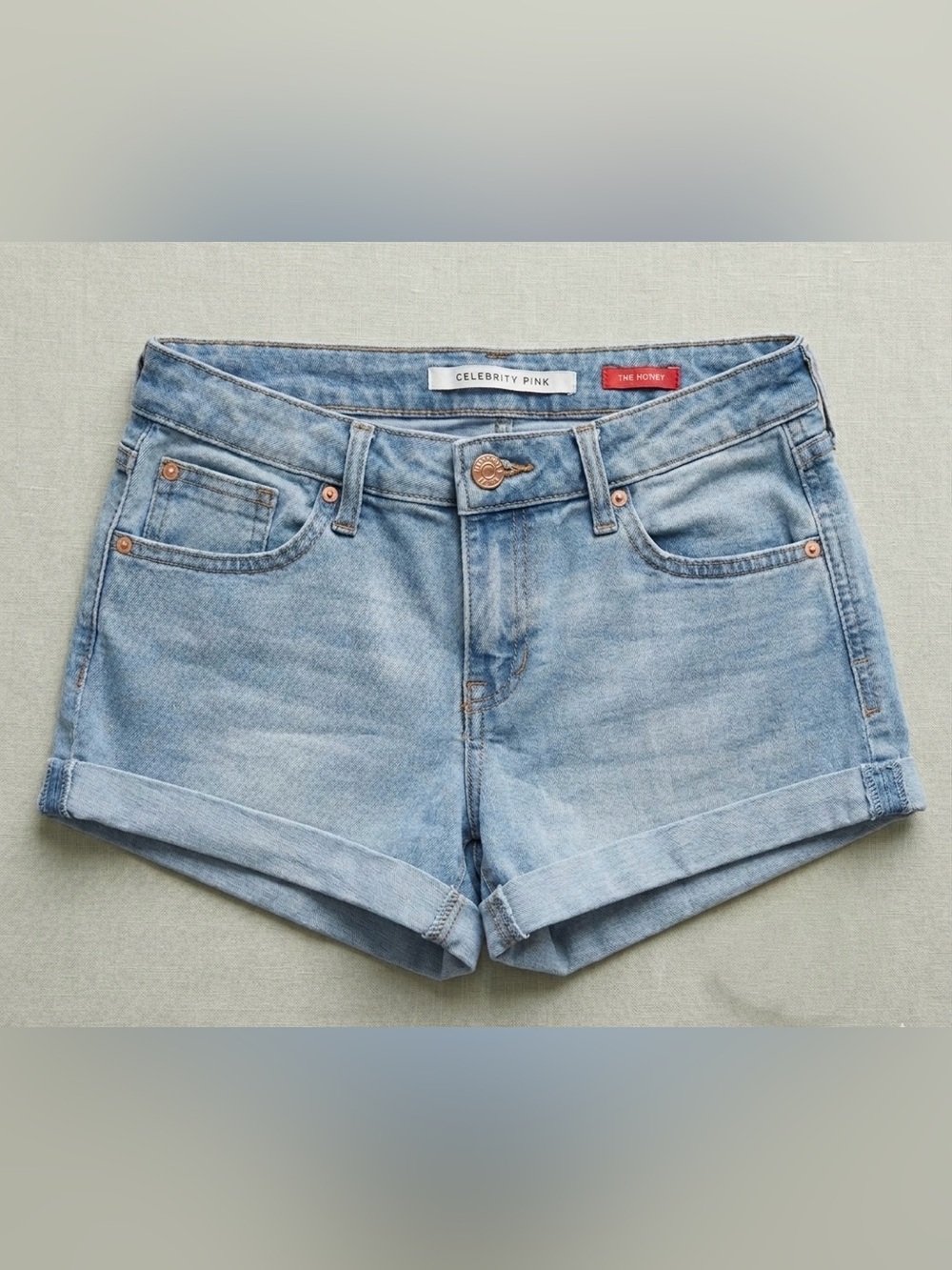 Celebrity Pink The Honey Denim Shorts Size Juniors 5